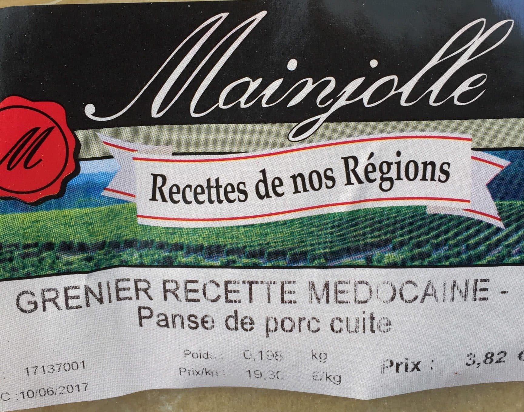 Mainjolle Grenier recette medocaine packshot
