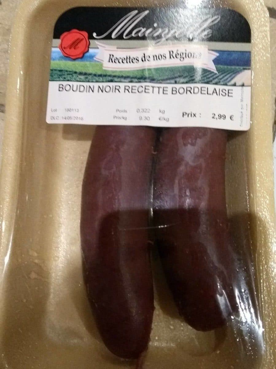 Mainjolle Boudin noir recette bordelaise packshot