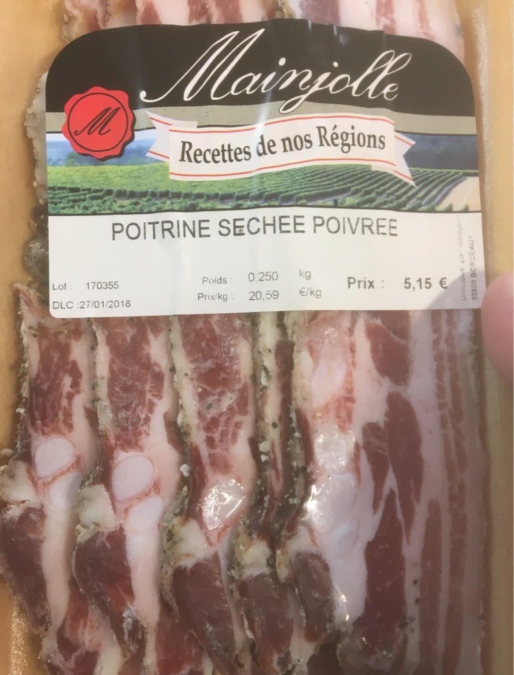 Mainjolle Poitrine seche poivrée packshot