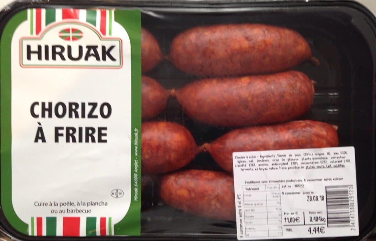 Hiruak Chorizo à frire packshot
