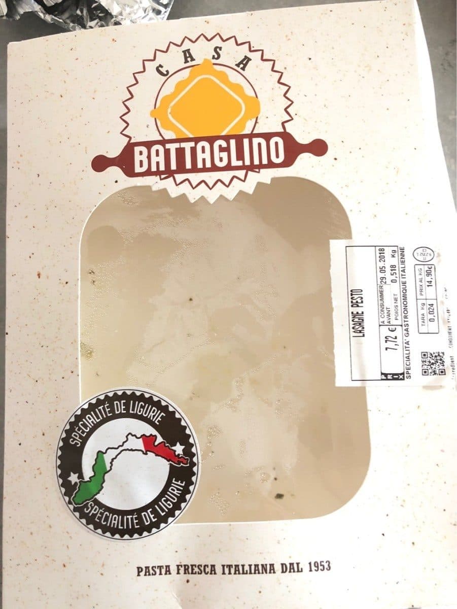Open Food Facts Lasagnes pesto packshot