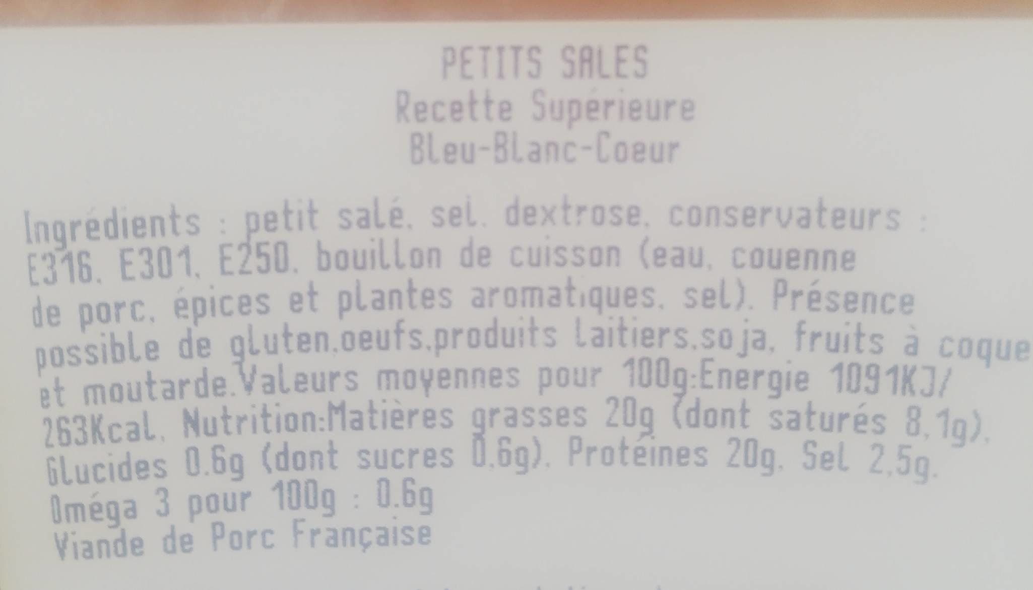 Maison Prunier Petits salés packshot
