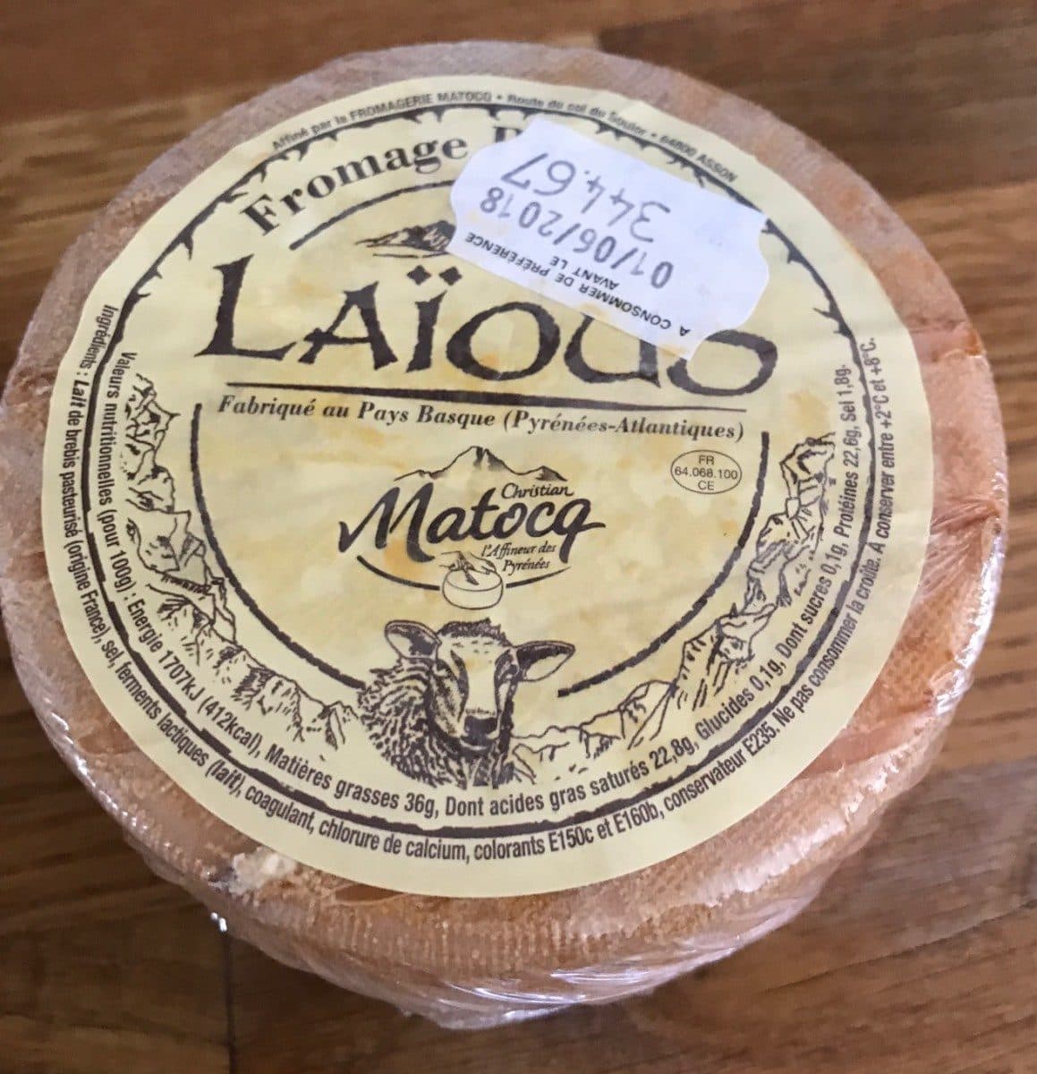 Open Food Facts Tome laious pur brebis packshot