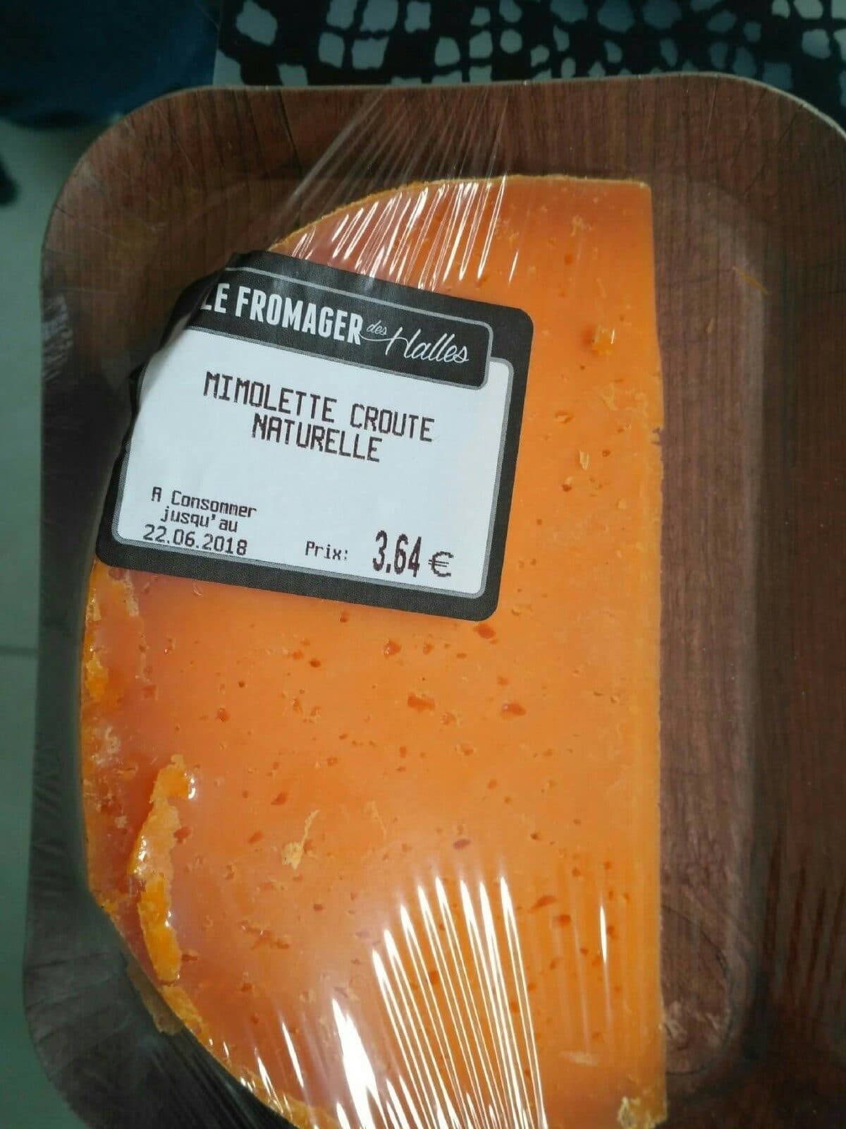 Open Food Facts Mimolette croûte naturelle packshot