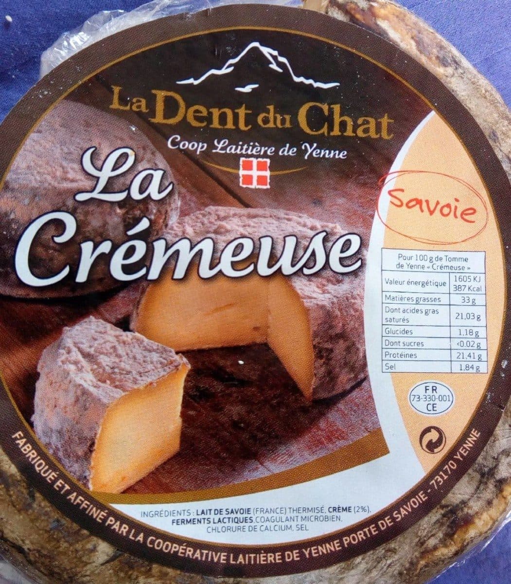 Open Food Facts Tomme de Yenne crémeuse packshot