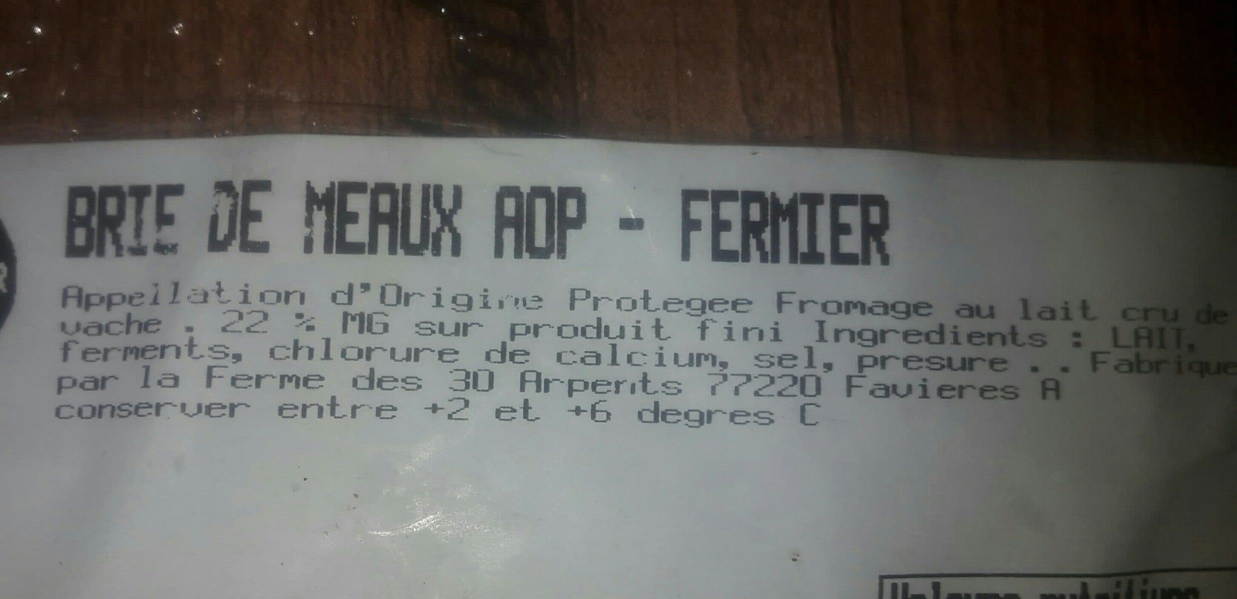 Open Food Facts Brie de meaux packshot