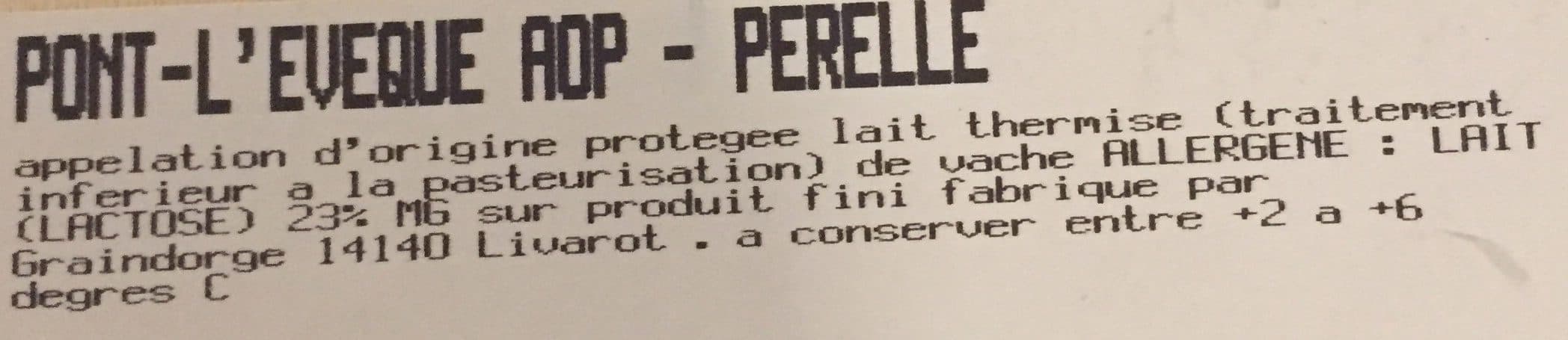 Perelle Pont-l’évêque aop de la perelle packshot