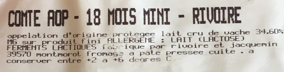 Le Fromager Des Halles Compté affiné packshot