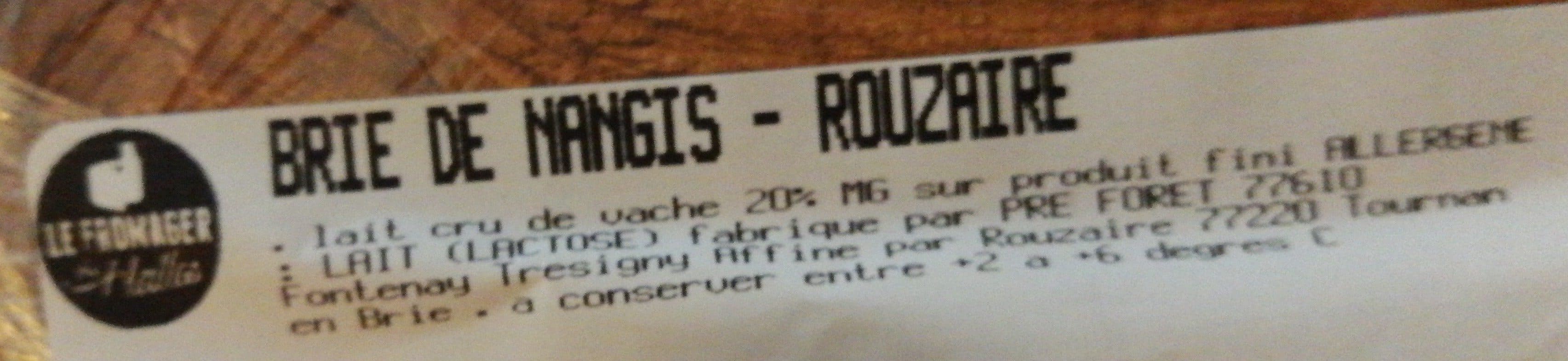 Le Fromager Des Halles Brie de nangis packshot