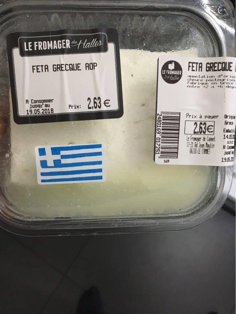 Le Fromager Des Halles Feta aop packshot