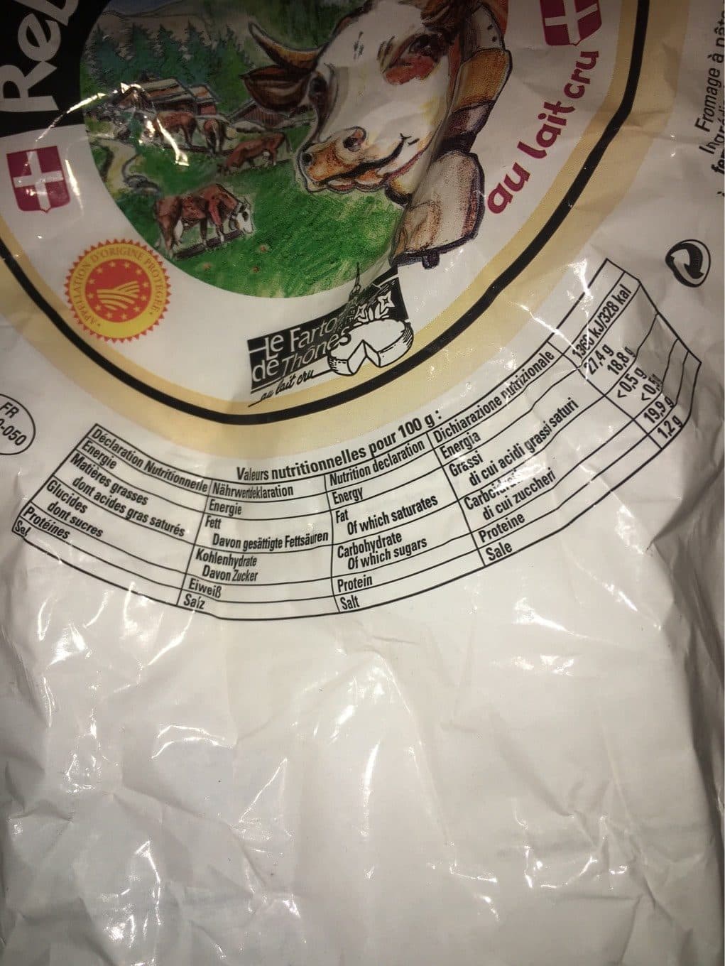 Le Fartoz De Thônes Reblochon de Savoie packshot