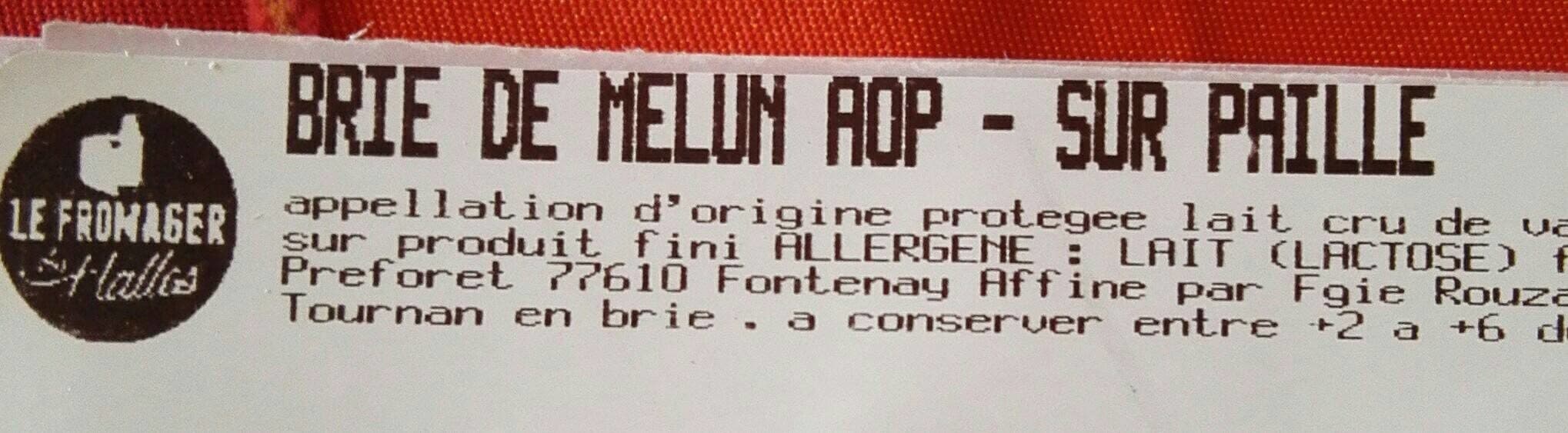 Le Fromager Des Halles Brie de Melun packshot
