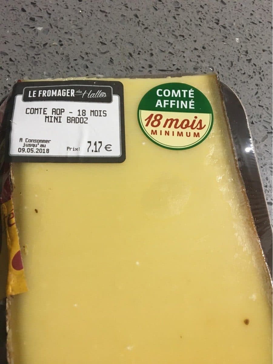 Le Fromager Des Halles Comté affiné 18 mois minimum packshot