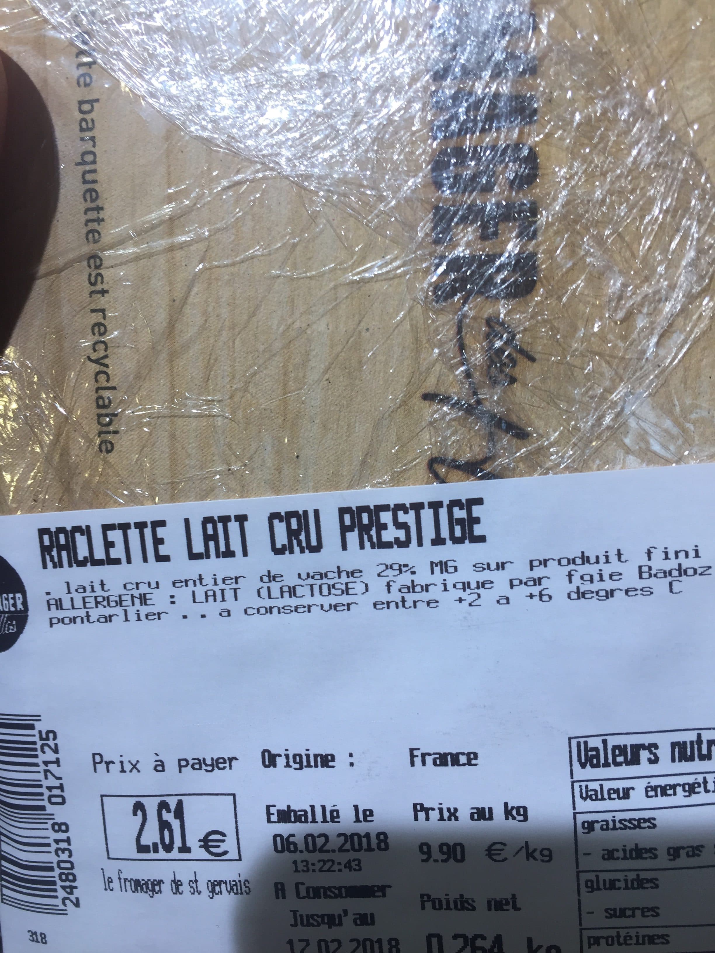 Pezstige Raclette packshot