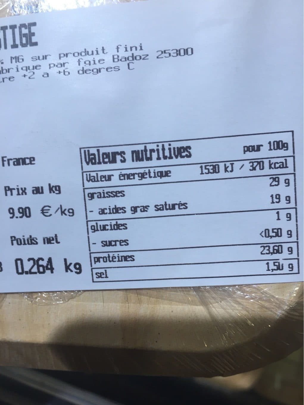 Pezstige Raclette packshot
