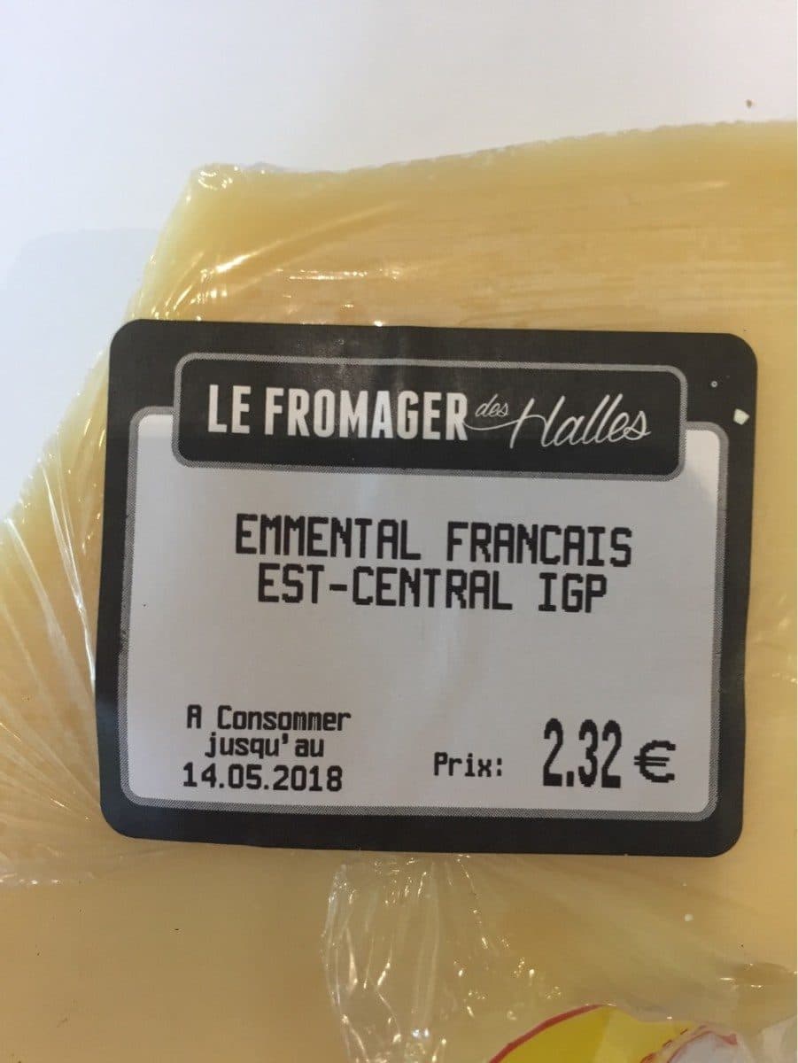 Le Fromager Des Halles Emmental français packshot