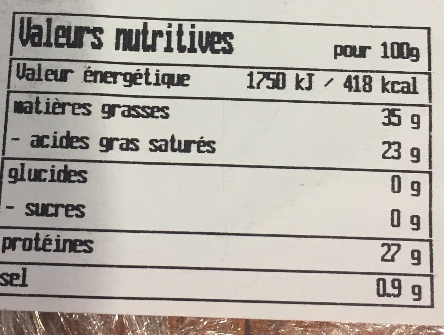 Open Food Facts Comte Aop packshot