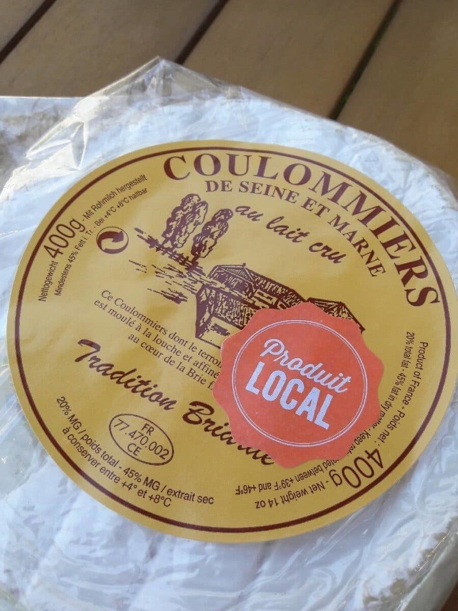 Open Food Facts Coulommiers tradition lait cru packshot