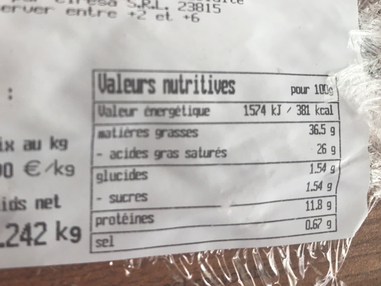 Open Food Facts MUGHETTO packshot