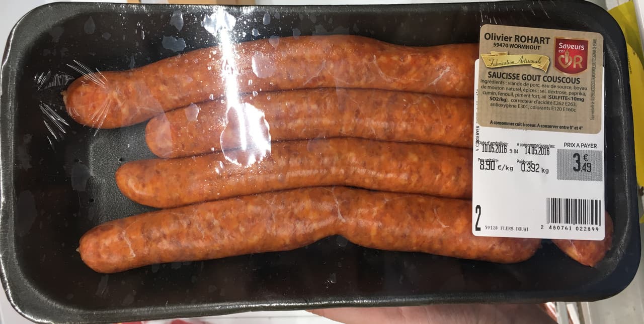 Olivier Rohart Saucisse goût Couscous packshot