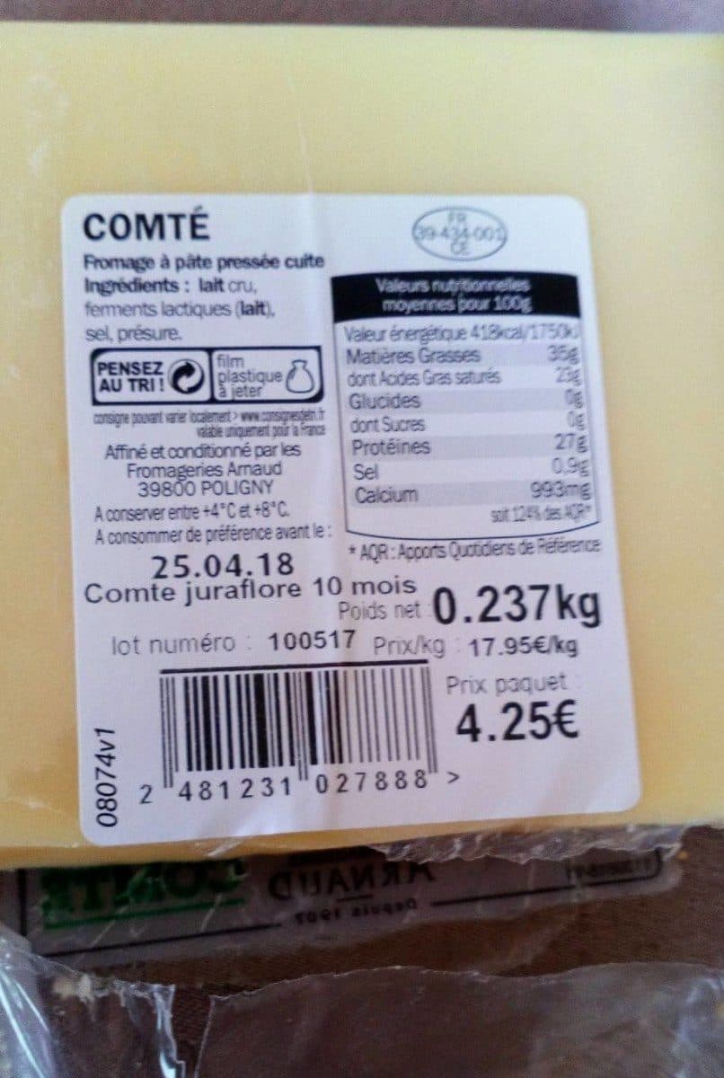 Open Food Facts Comté packshot