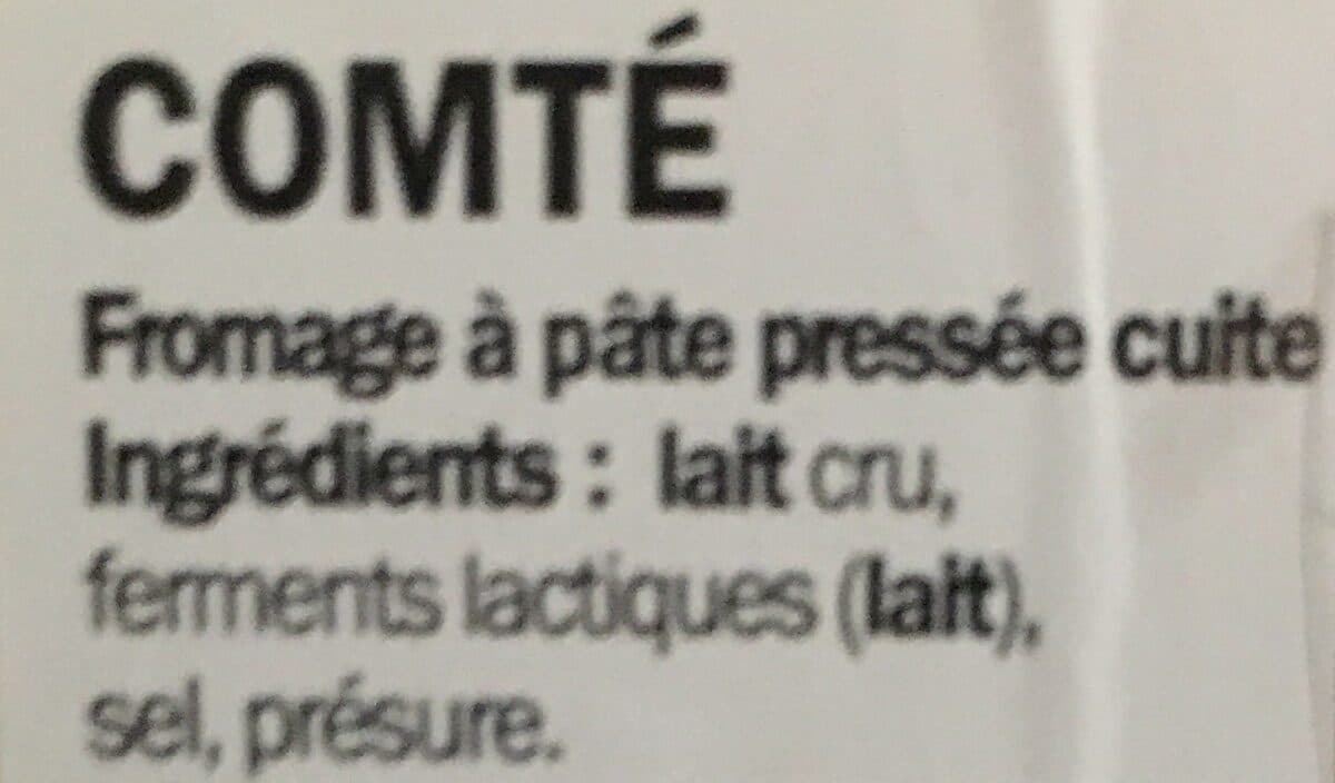 Open Food Facts Comté packshot
