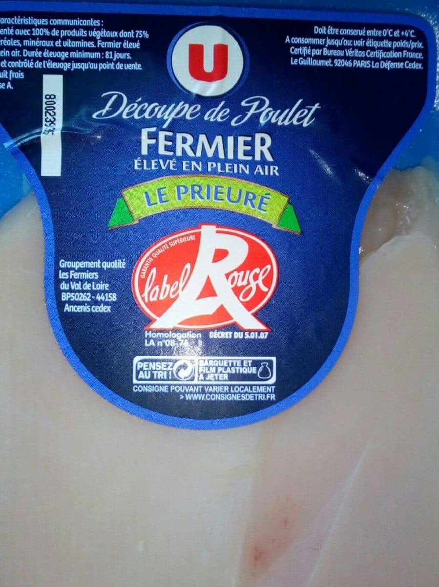 Open Food Facts Decoupe de Poulet Fermier packshot