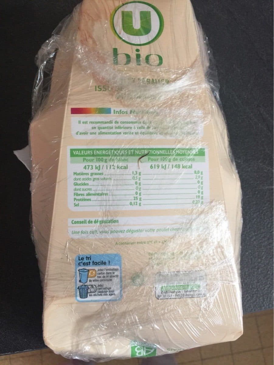 Open Food Facts Poulet marche u packshot