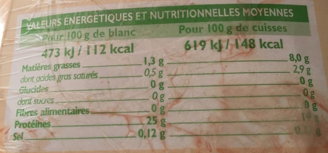 U Poulet fermier packshot