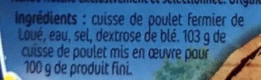 Loué Cuisse rotie de poulet fermier label rouge packshot