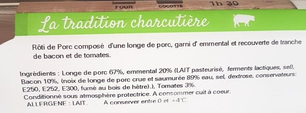 Clermont Rôti de porc façon orloff packshot