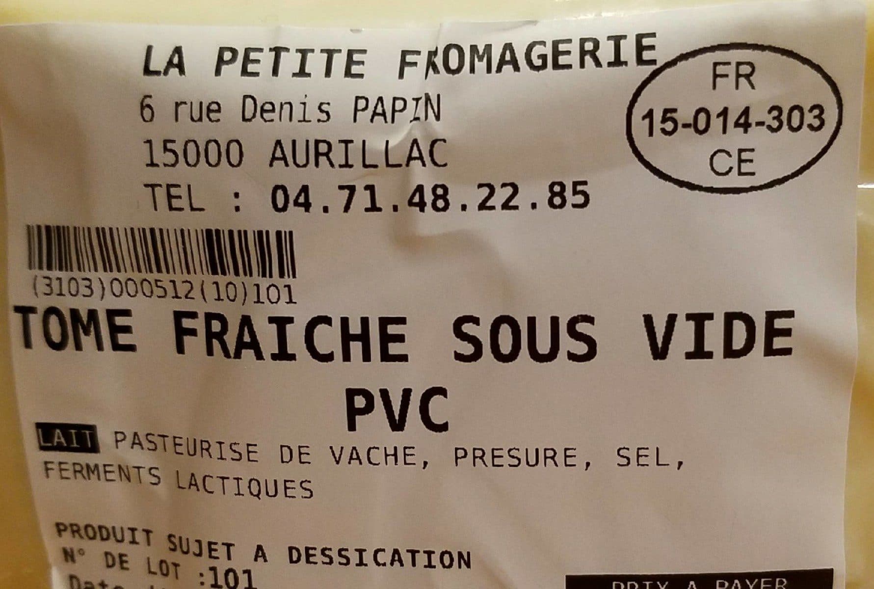 Open Food Facts Rome fraîche sous vide packshot
