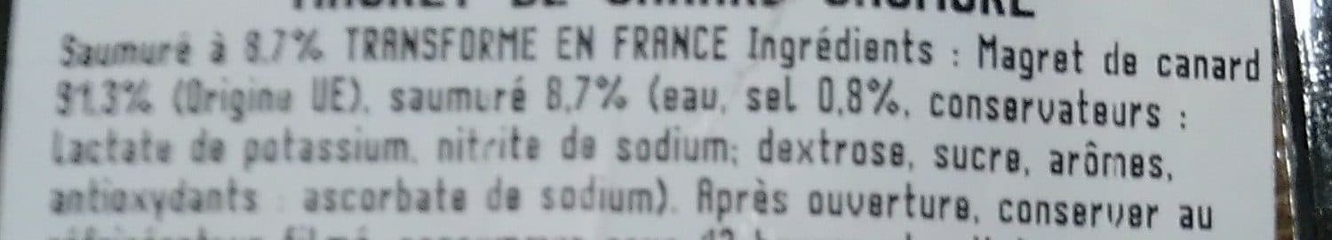 La Truffe Magret le canard toque packshot