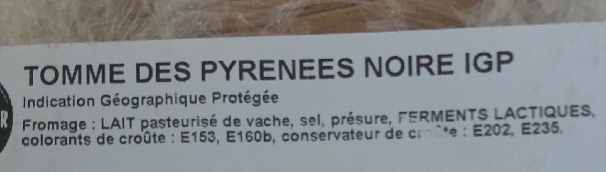 Open Food Facts Tomme des Pyrénées noire igp packshot