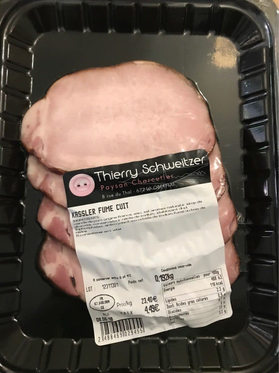 Open Food Facts Kassler fume cuit packshot