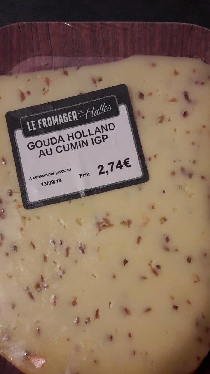 Le Fromager Des Halles Gouda holland au cumin packshot