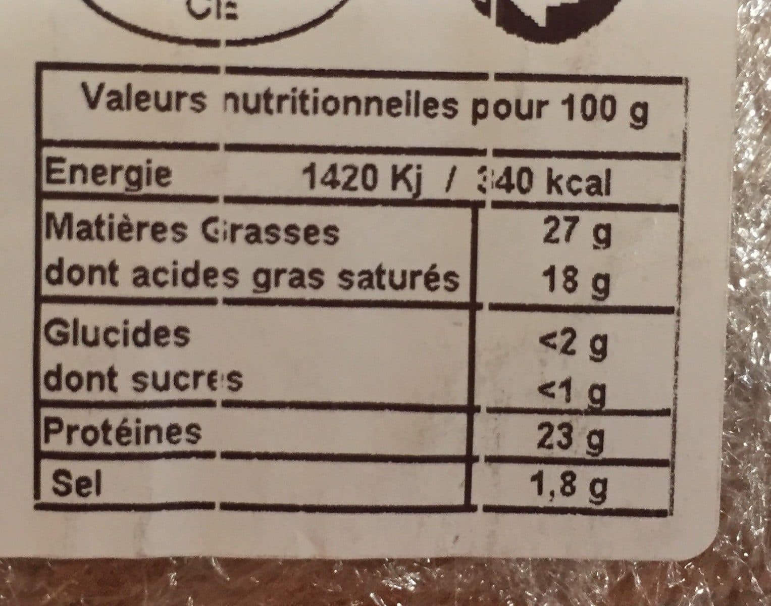 Open Food Facts Saint Nectaire Laitier AOP packshot