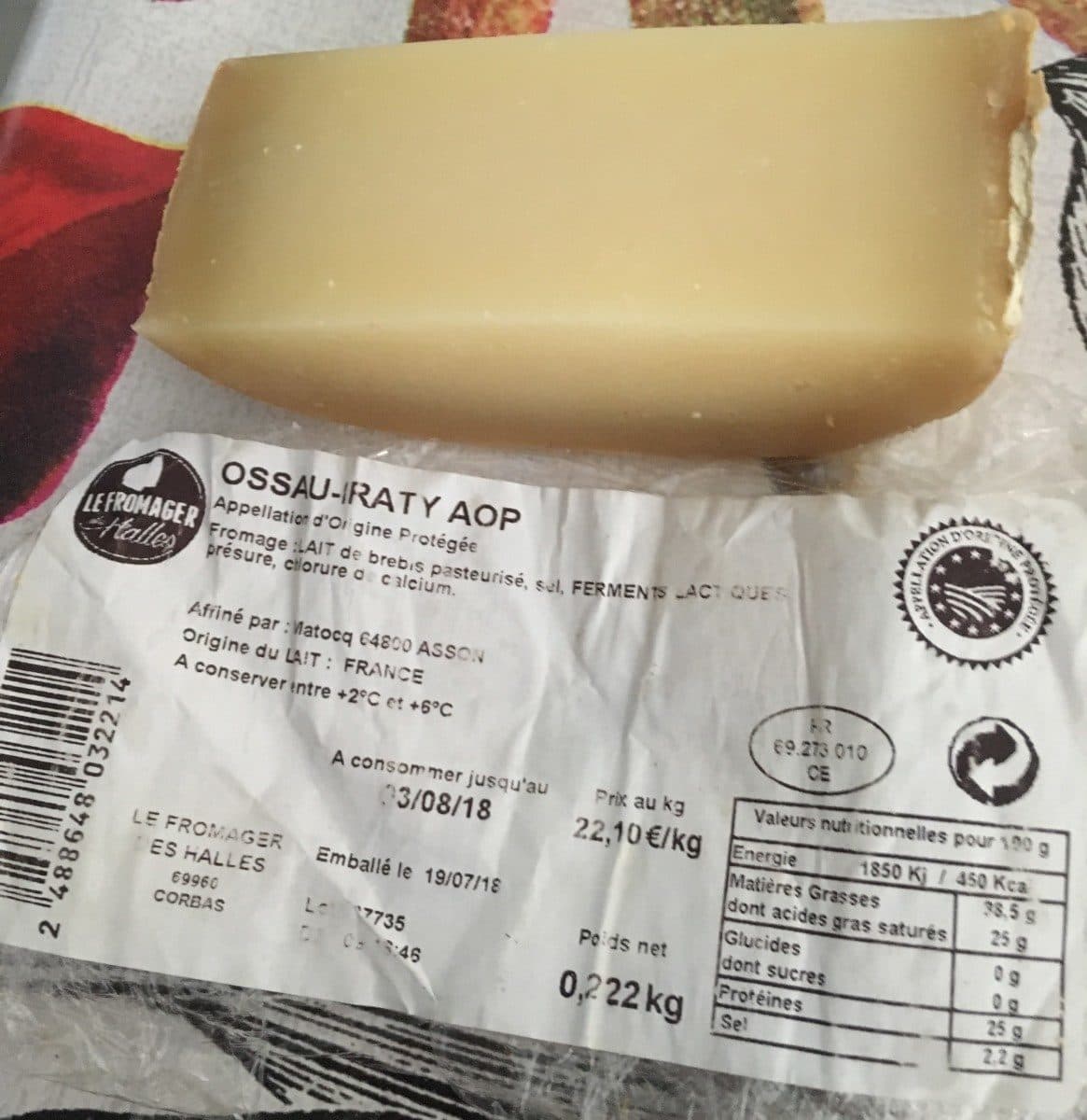 Le Fromager Des Halles Ossau-Iraty AOP packshot