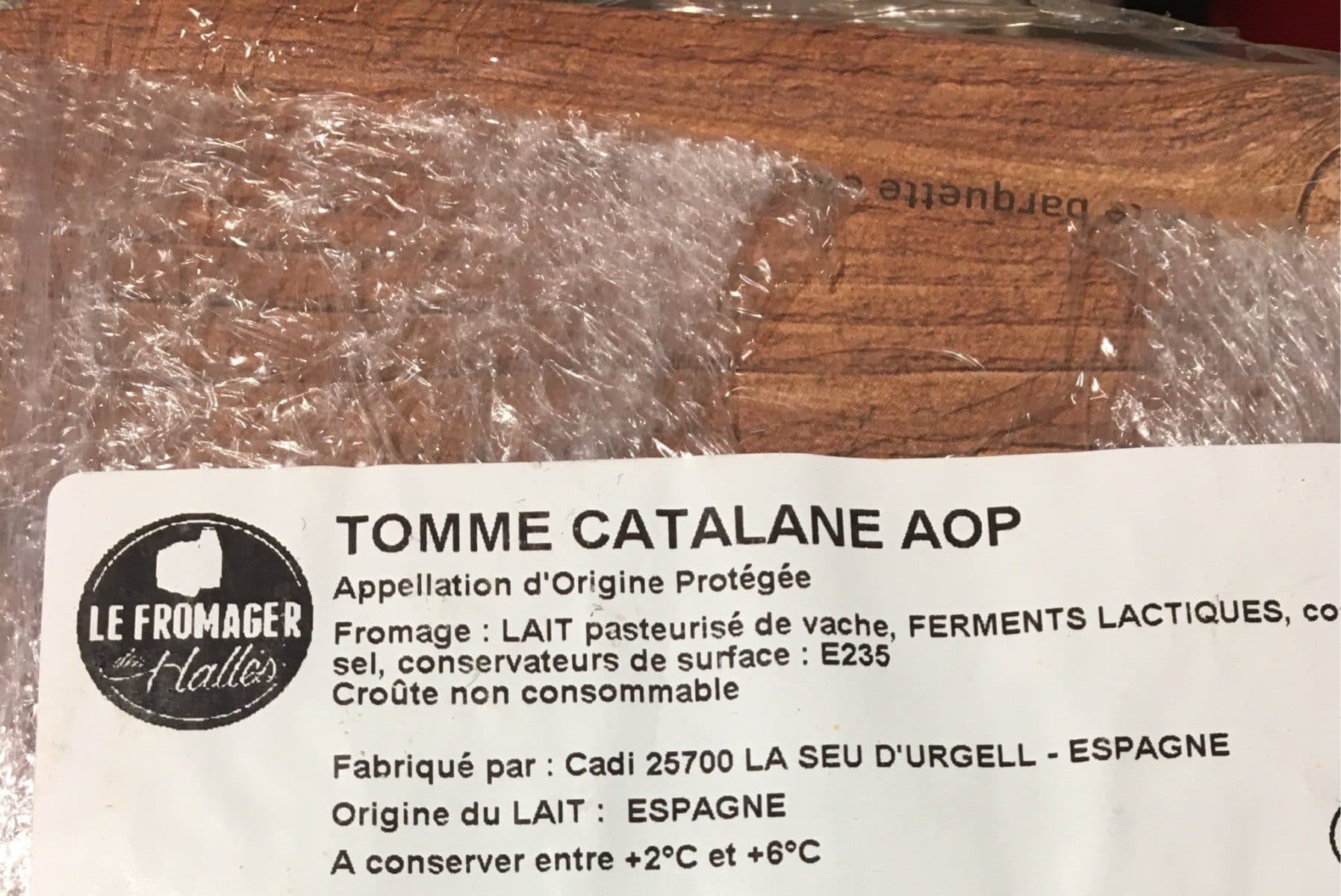 Le Fromager Des Halles Tomme catalane AOP packshot