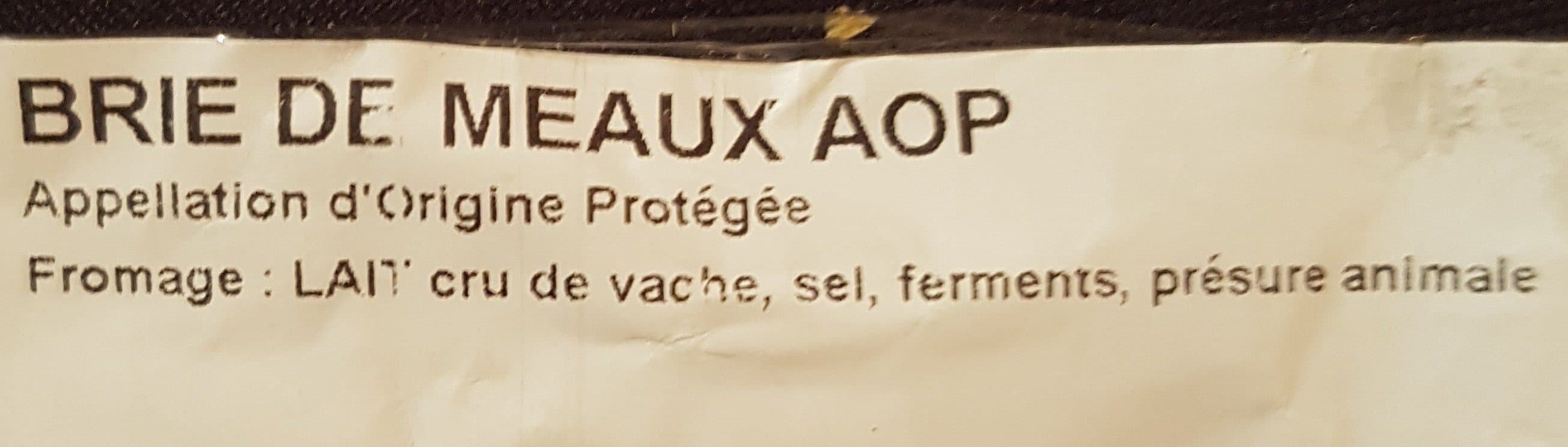 Open Food Facts Brie de Meaux AOP packshot