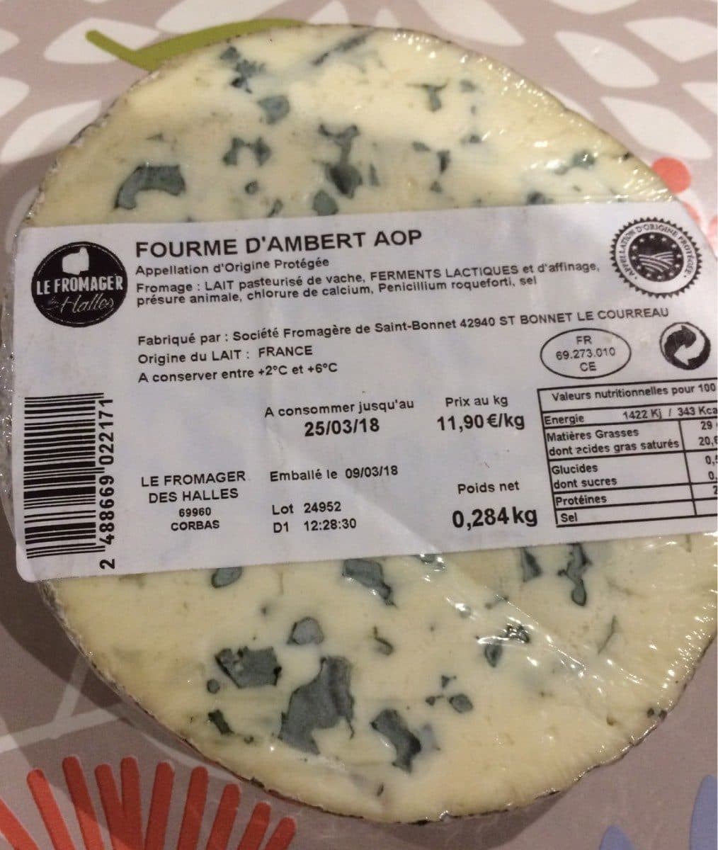 Le Fromager Des Halles Fourme d'ambert aop packshot