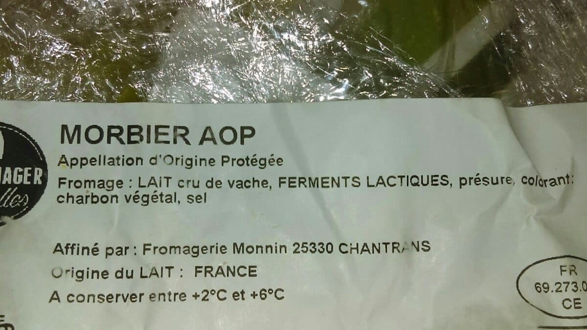 Open Food Facts Morbier aop packshot