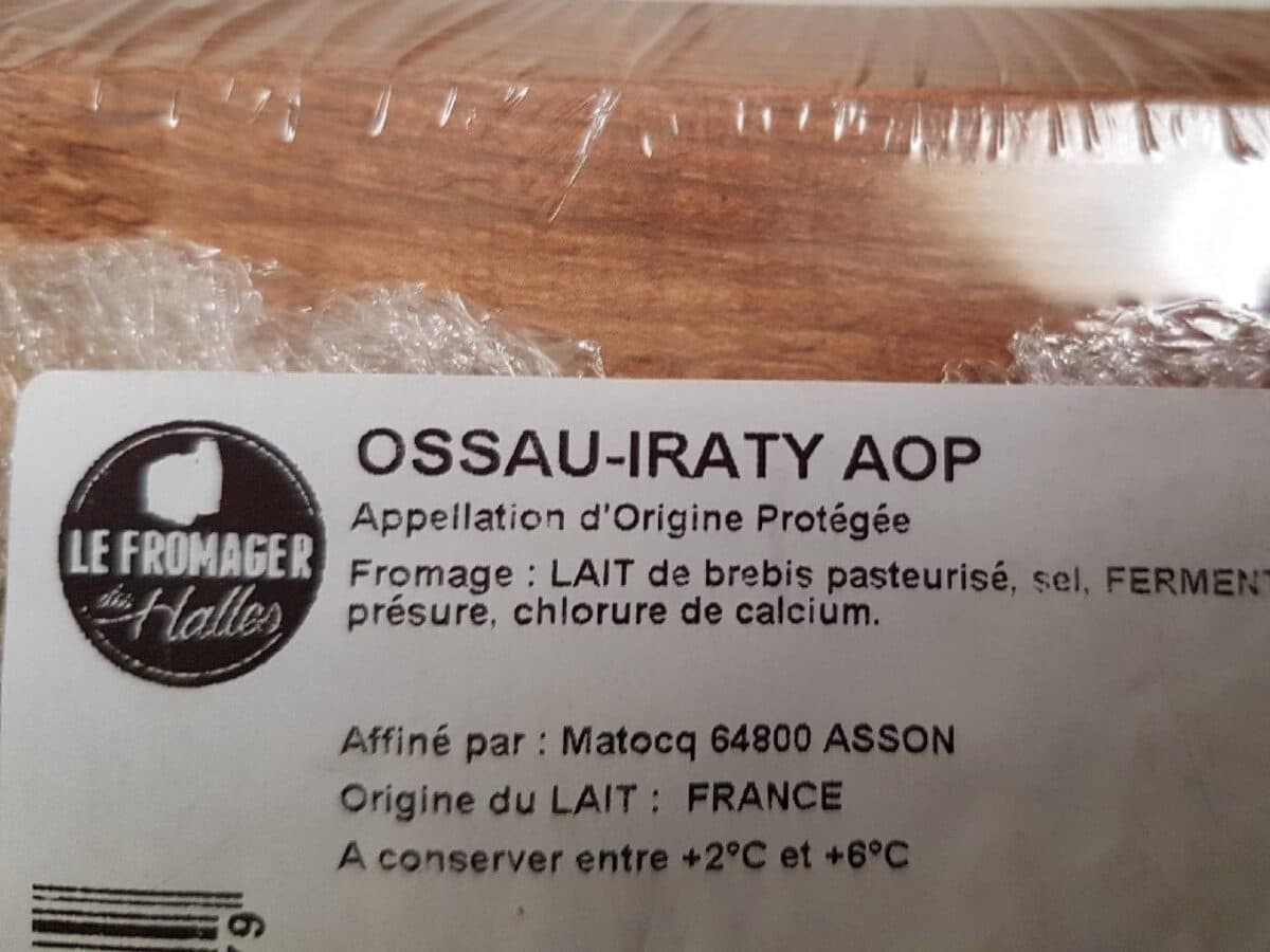 Open Food Facts Ossau-iraty AOP packshot