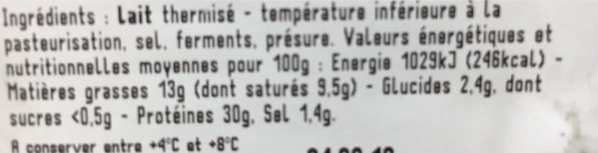 Open Food Facts Tomme de Savoie IGP packshot