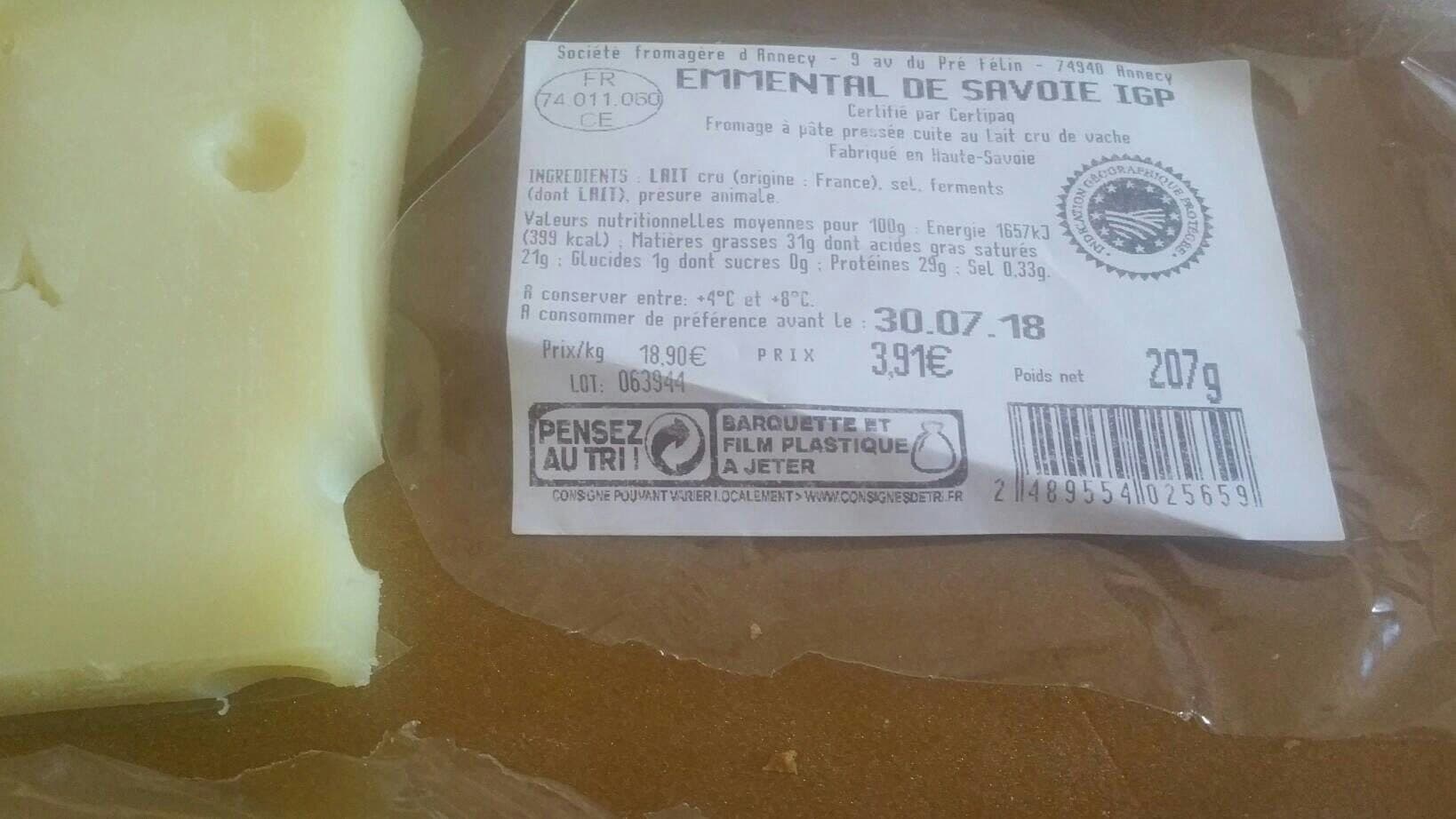 Open Food Facts Emmental packshot