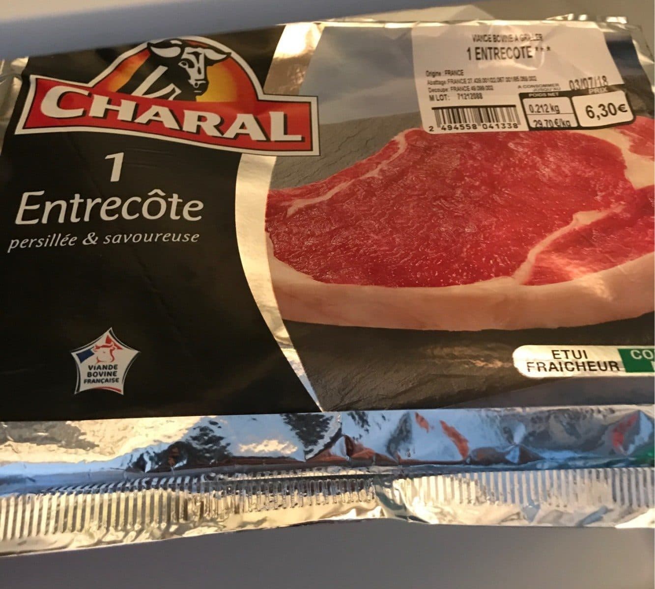 Charal 1 entrecôte packshot