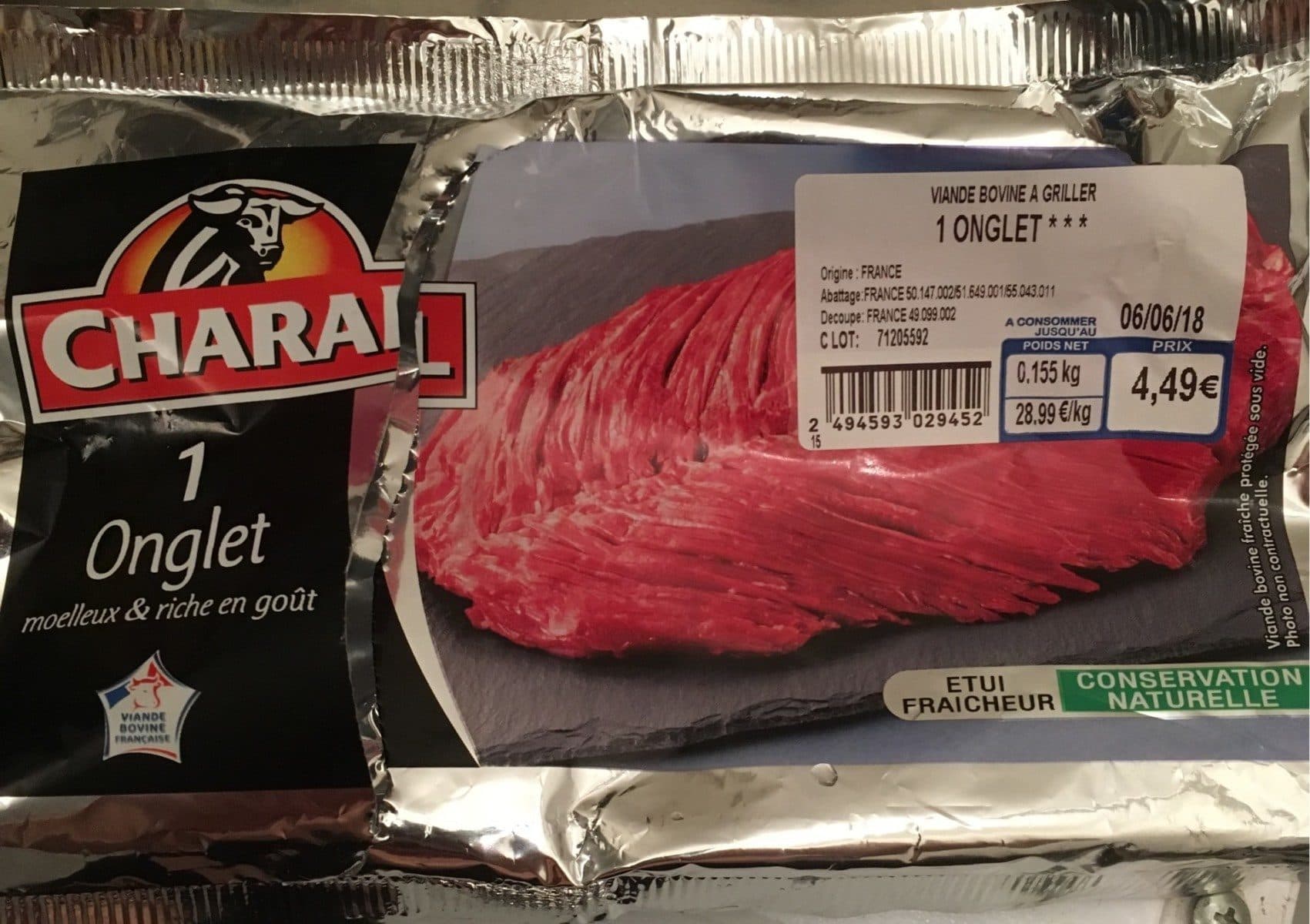 Charal Onglet packshot
