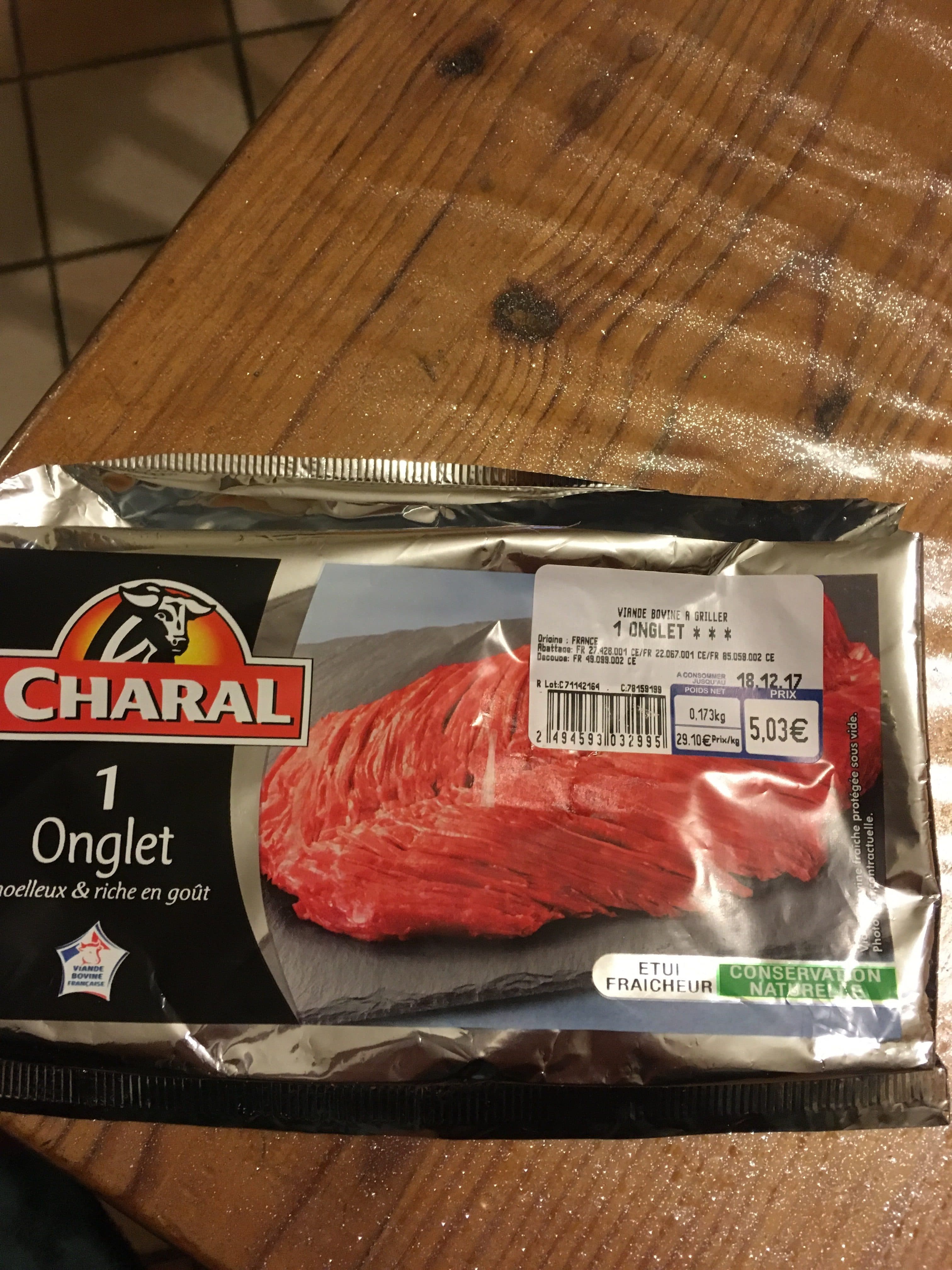 Charal Onglet packshot