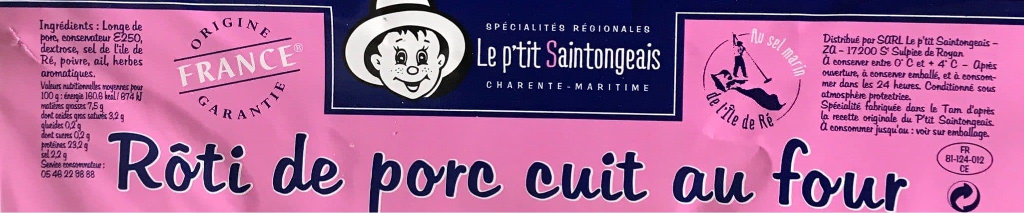 Open Food Facts Roti de porc packshot