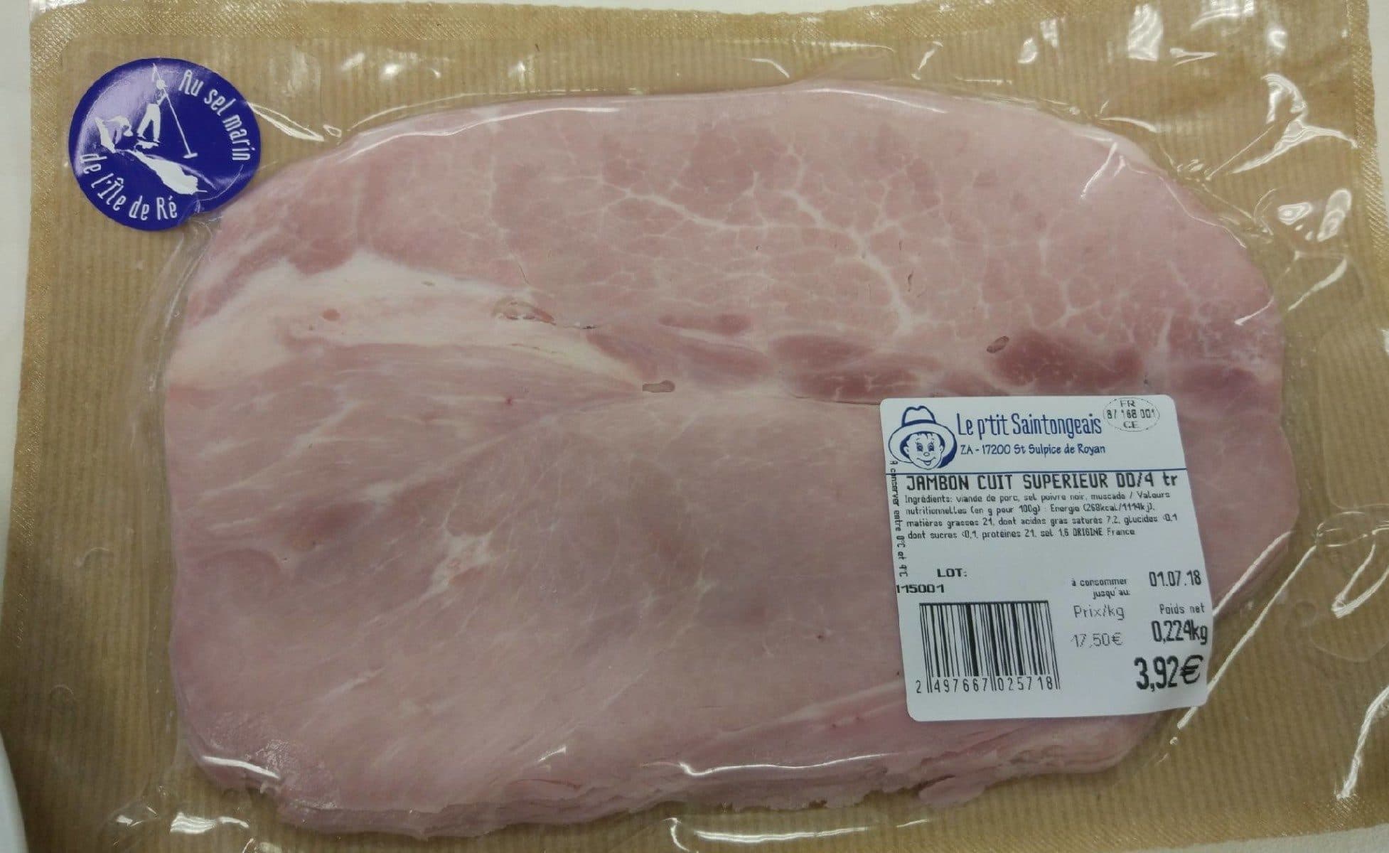 Open Food Facts Jambon Cuit Supérieur packshot